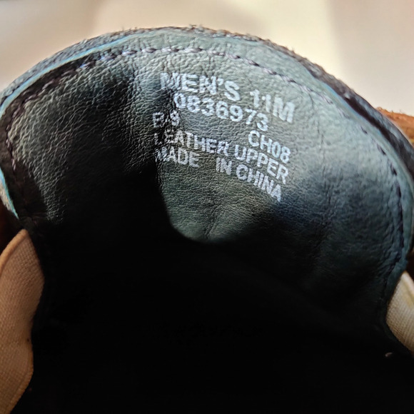 Sperry Mens Leather Two Tone Loafers Size 11 M Yellow Navy Blue Casual Comfort - Picture 3 of 15